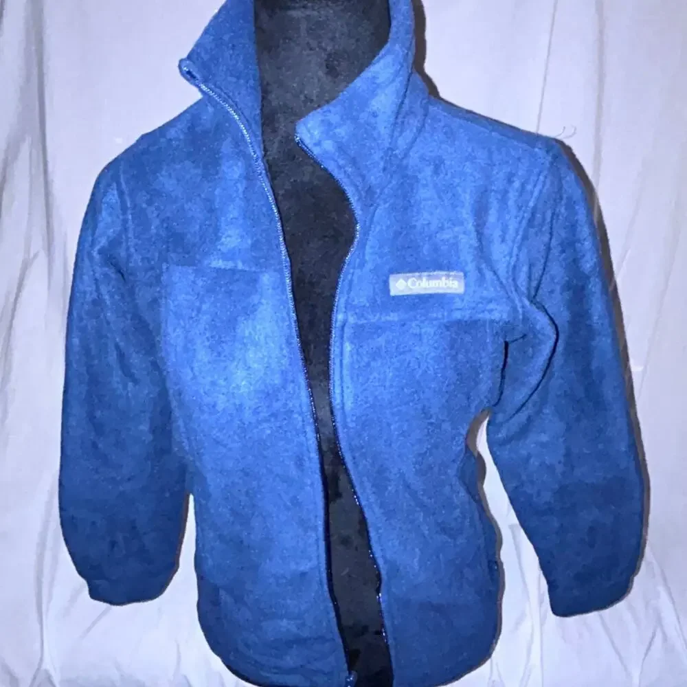 Columbia Boys Medium Fleece Jacket Blue